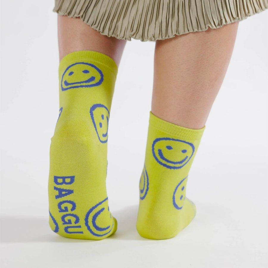 Baggu-chaussettes-crew-citron-happy-smileys-smile-mode-Atelier-Kumo