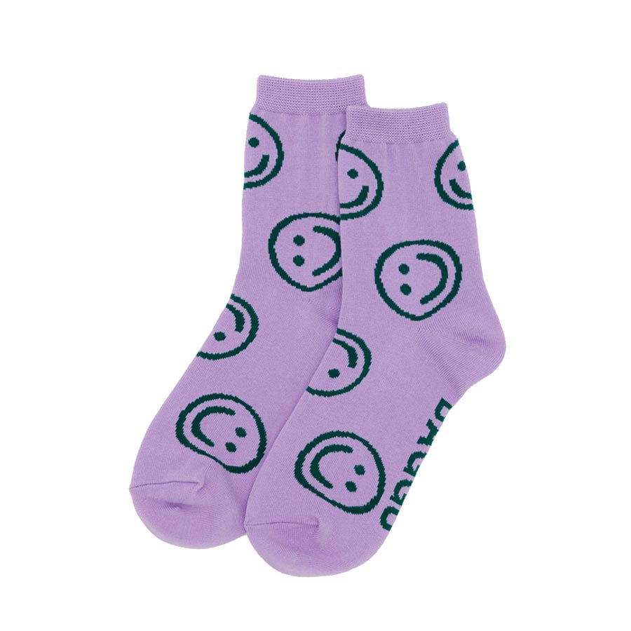 Baggu-chaussettes-happy-smile-lavande-violet-Atelier-Kumo