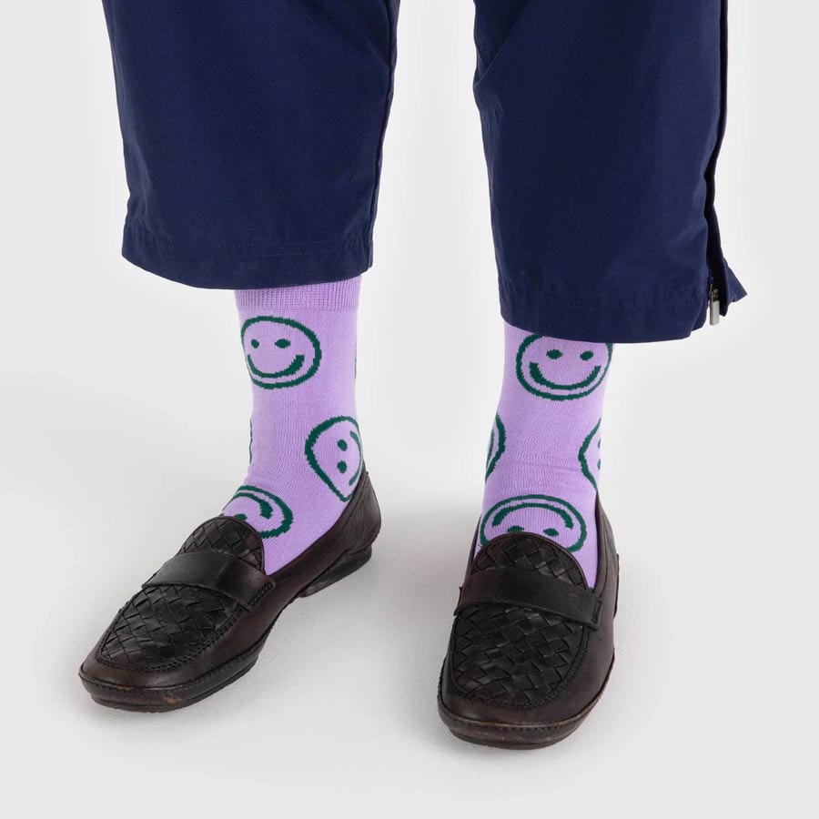 Baggu-chaussettes-happy-smile-lavande-violet-mode-Atelier-Kumo