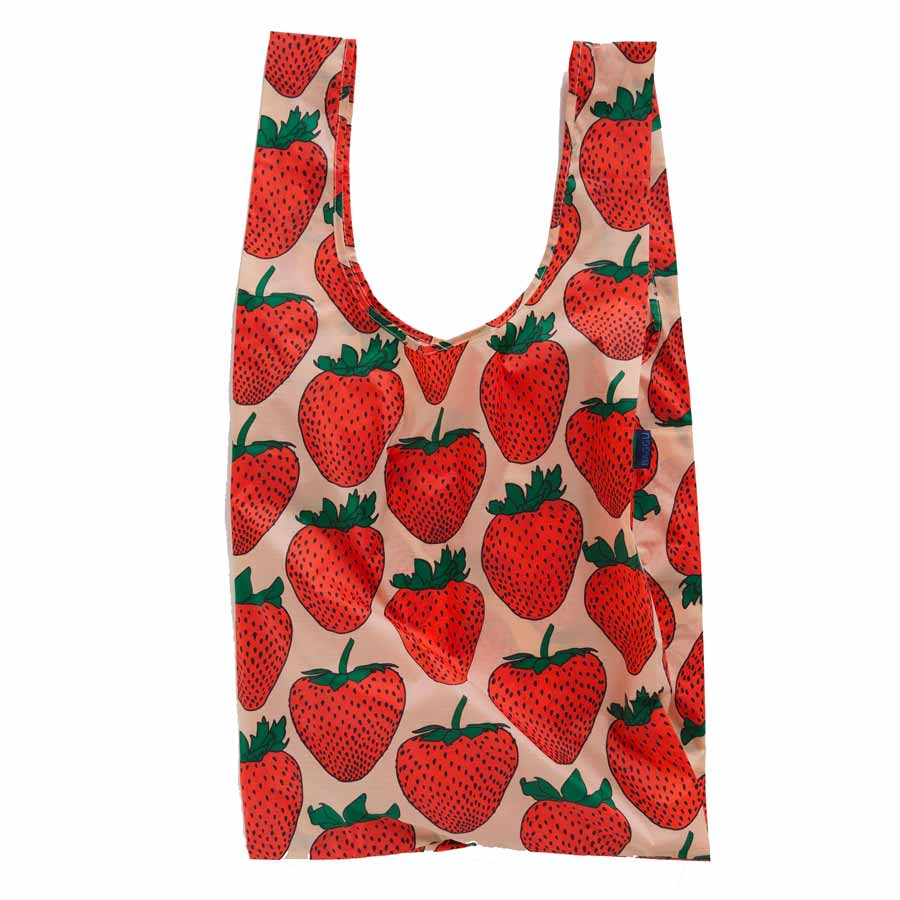 Baggu-tote-bag-grand-fraise-strawberry-nylon-recycle-durable-lavable-en-machine-pratique-leger-Atelier-Kumo