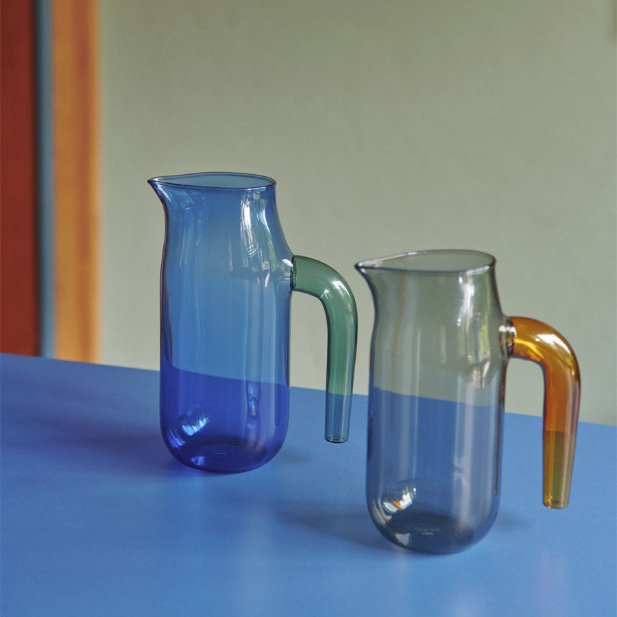 Hay-carafe-jug-verre-borosilicate-jochen-holz-bicolore-Atelier-Kumo