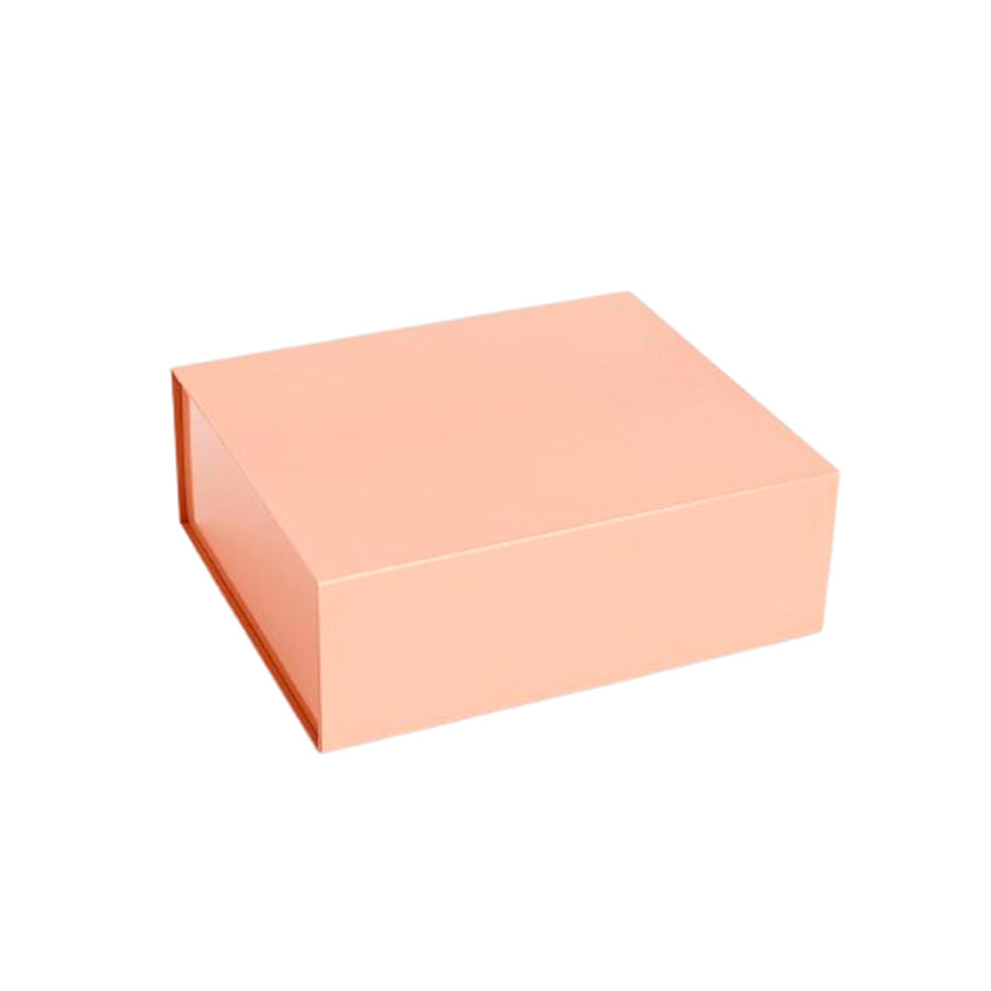 Hay-colour-storage-boite-en-carton-rectangle-taille-m-rose-pale-Atelier-Kumo