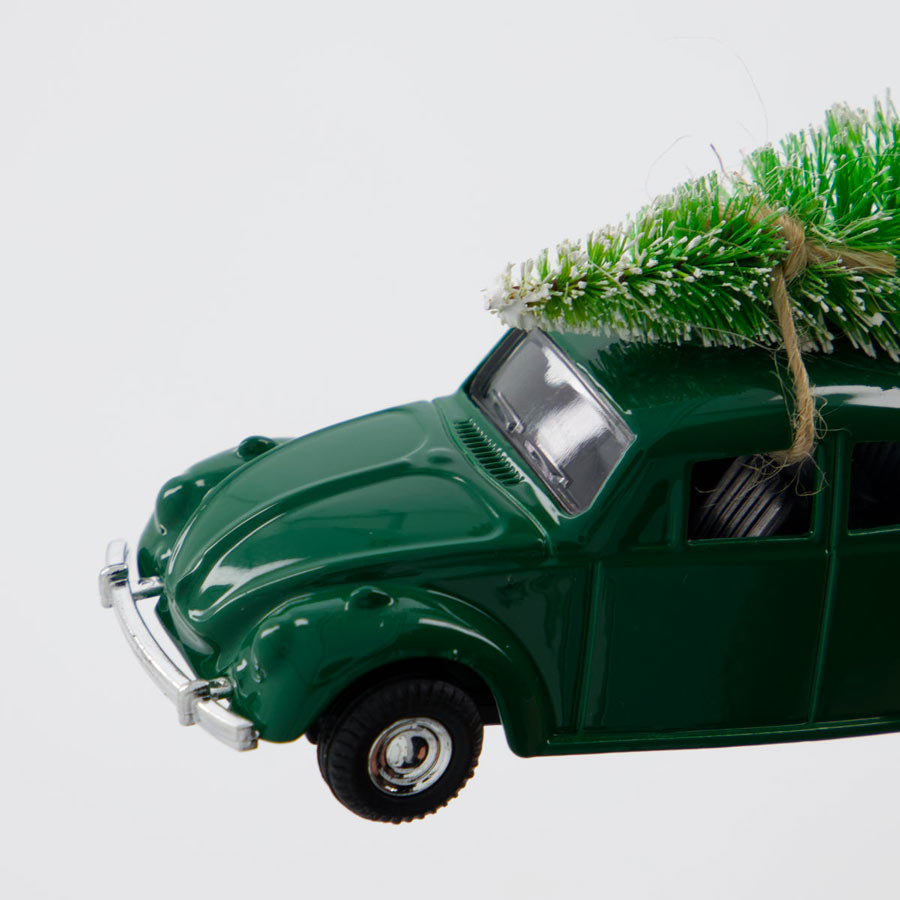 House Doctor - Décoration de Noël Mini voiture coccinelle et sapin