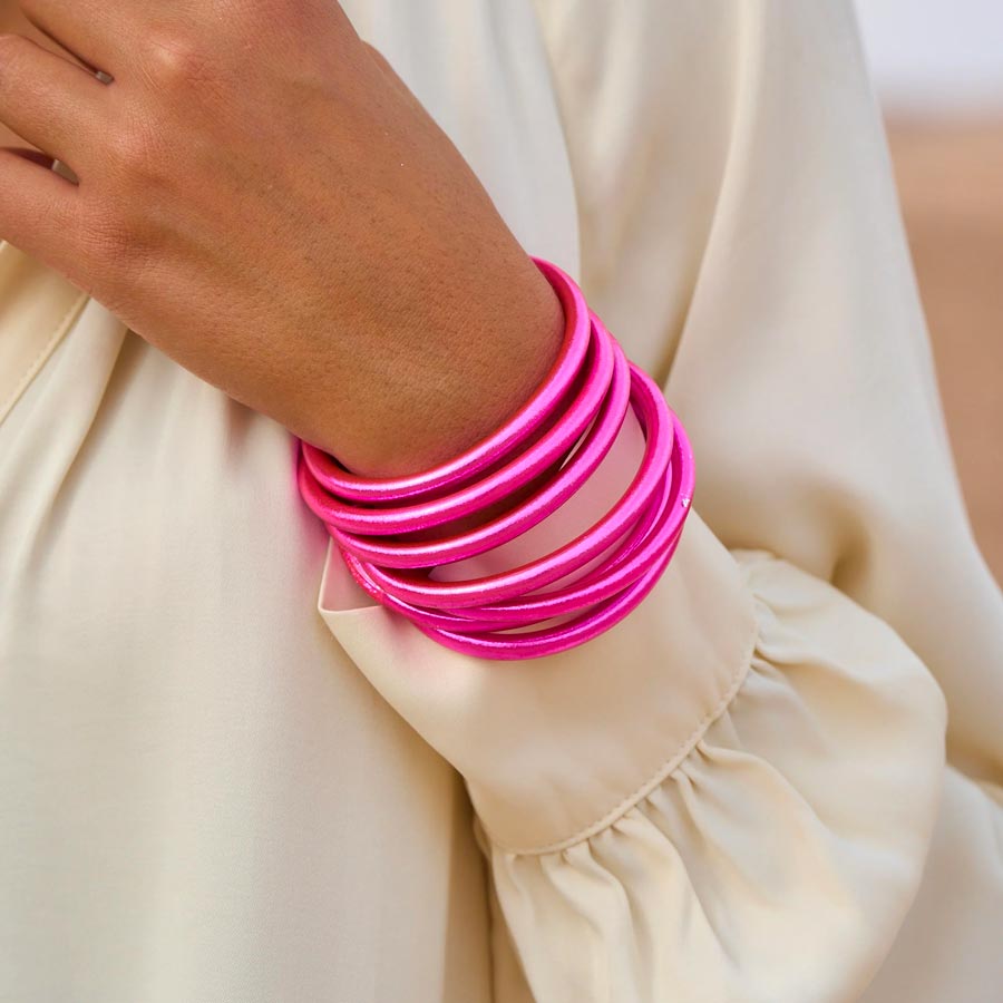 Ikita-bracelet-bouddhiste-fuschia-Atelier-Kumo