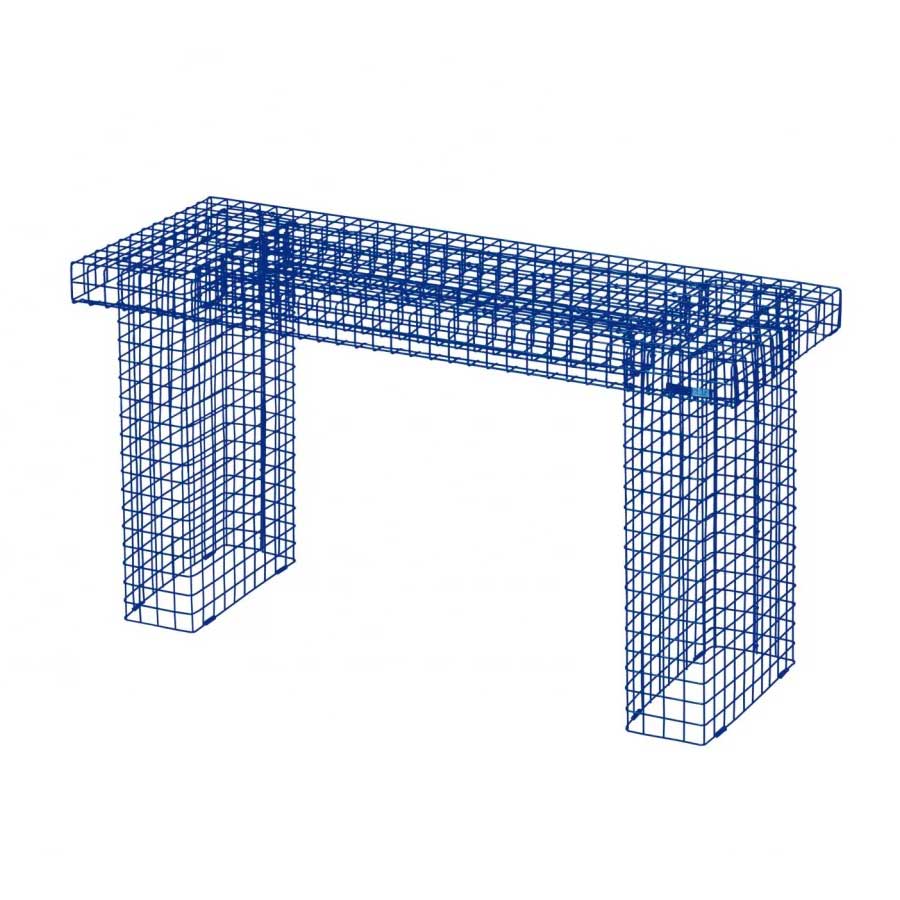 Kalager-banc-bleu-fonce-grid-bench-grille-fil-de-fer-Atelier-Kumo