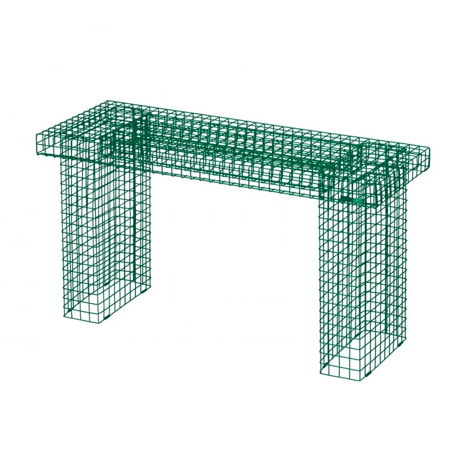 Kalager-banc-vert-grid-bench-grille-fil-de-fer-Atelier-Kumo