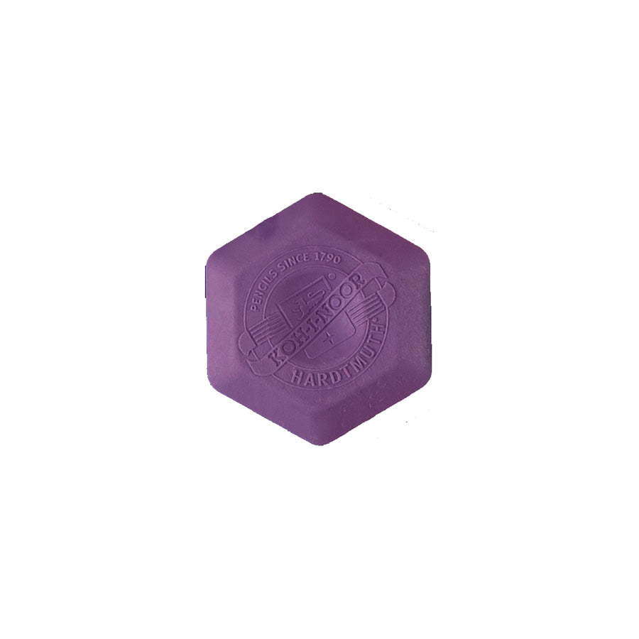 Le-Typographe-gomme-hexagone-violet-papeterie-Atelier-Kumo