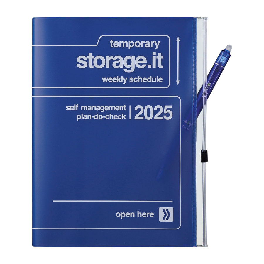 Marks-Europe-agenda-2025-a5-storage-it-bleu-fonce-navy-mois-semaine-Atelier-Kumo