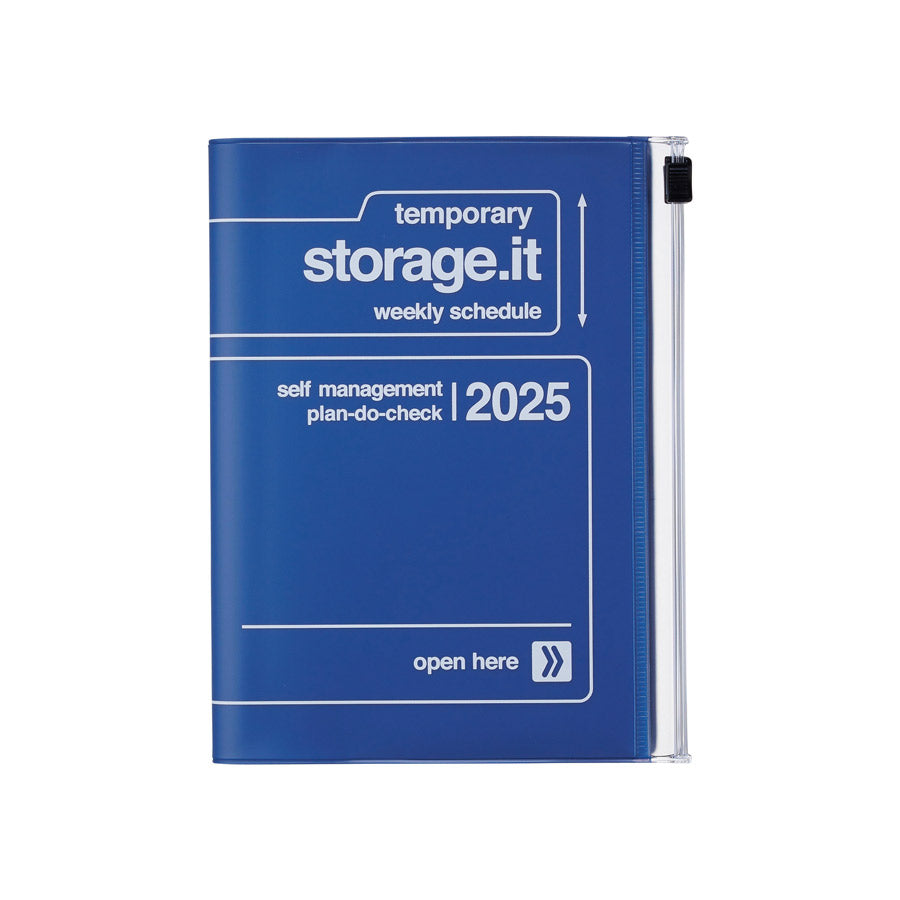 Marks-Europe-agenda-2025-a6-storage-it-bleu-fonce-navy-Atelier-Kumo