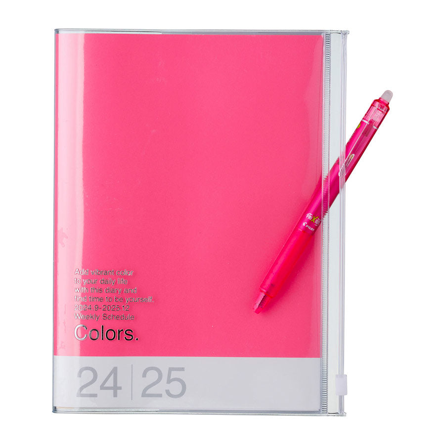 Marks-Europe-agenda-a5-2024-2025-colors-rose-Atelier-Kumo