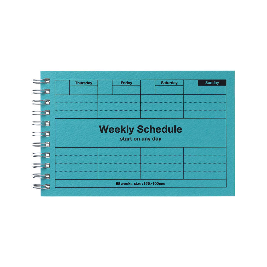 Marks-Europe-carnet-semainier-weekly-spirale-bleu-turquoise-Atelier-Kumo