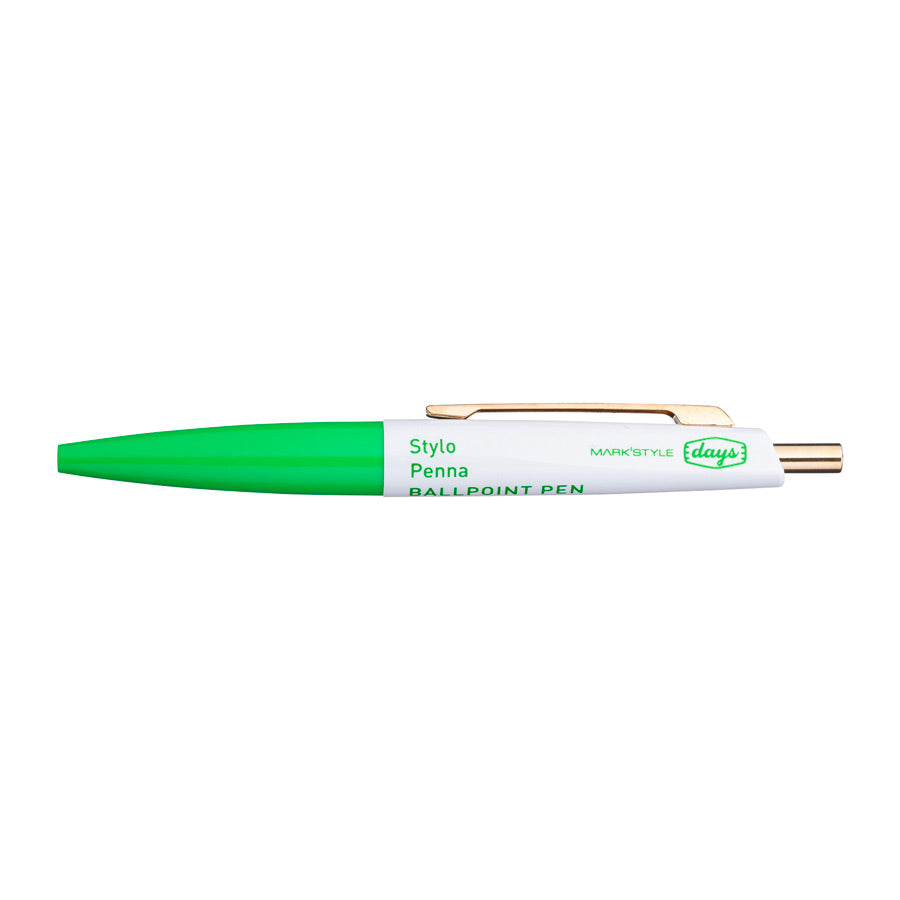 Marks-Europe-mini-stylo-bicolore-days-vert-blanc-Atelier-Kumo