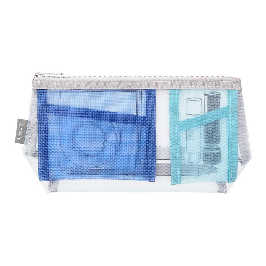 Midori-trousse-organisateur-en-filet-mesh-bleu-fonce-et-clair-rangement-Atelier-Kumo