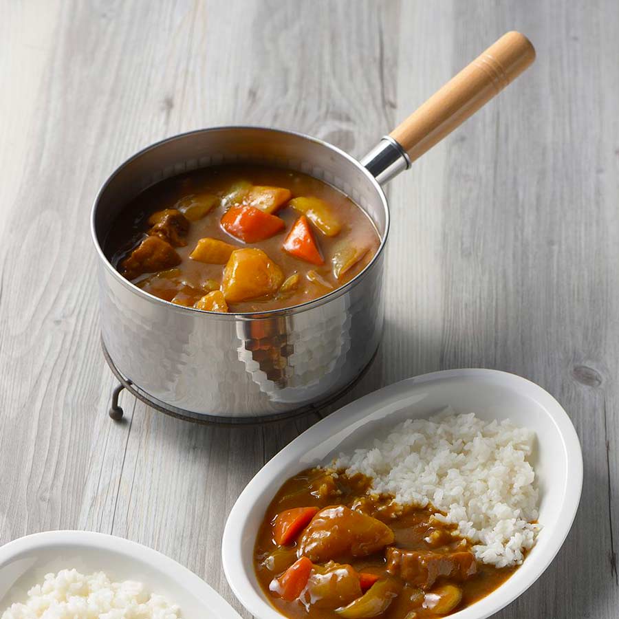 Yoshikawa-Yukihira-casserole-pot-japonais-de-18-cm-martele-avec-couvercle-en-acier-inoxydable-tous-types-de-cuisson-gaz-electrique-induction-Atelier-Kumo