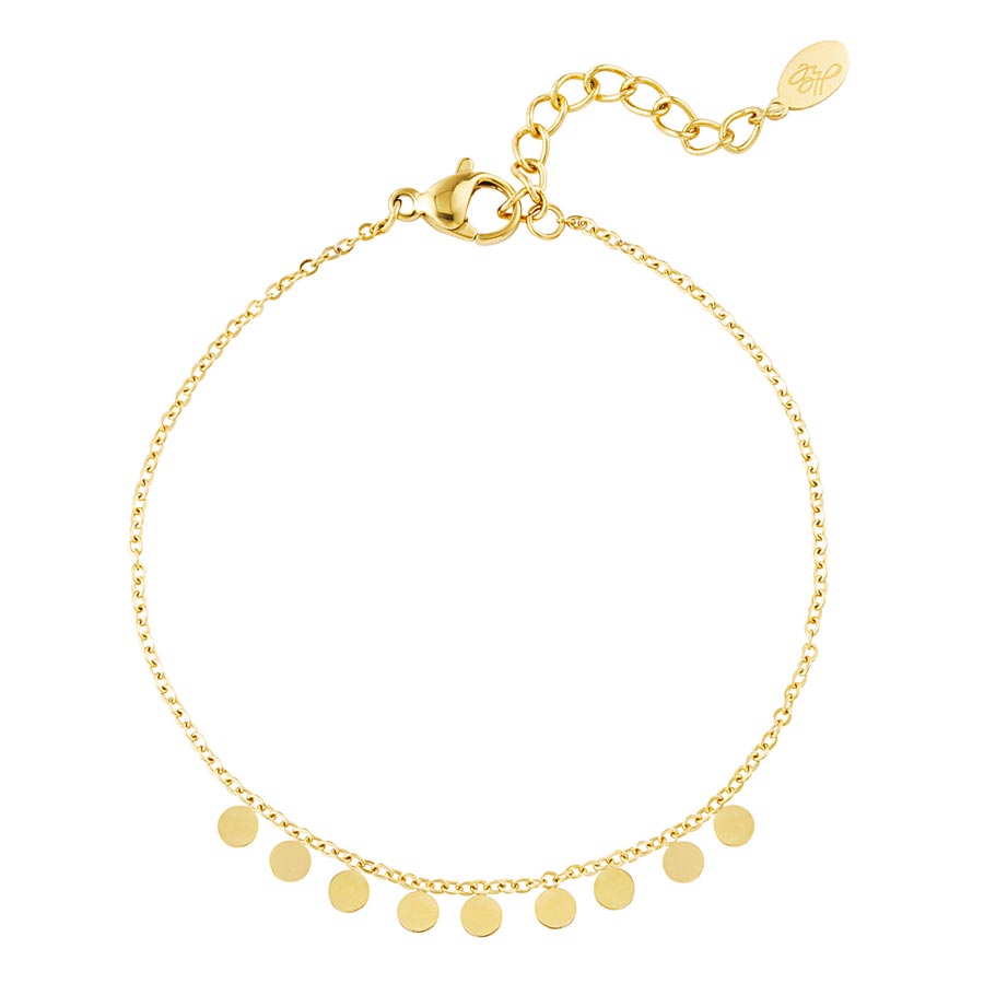 Yw-Bracelet-simple-avec-pendentifs-ronds-or-Atelier-Kumo