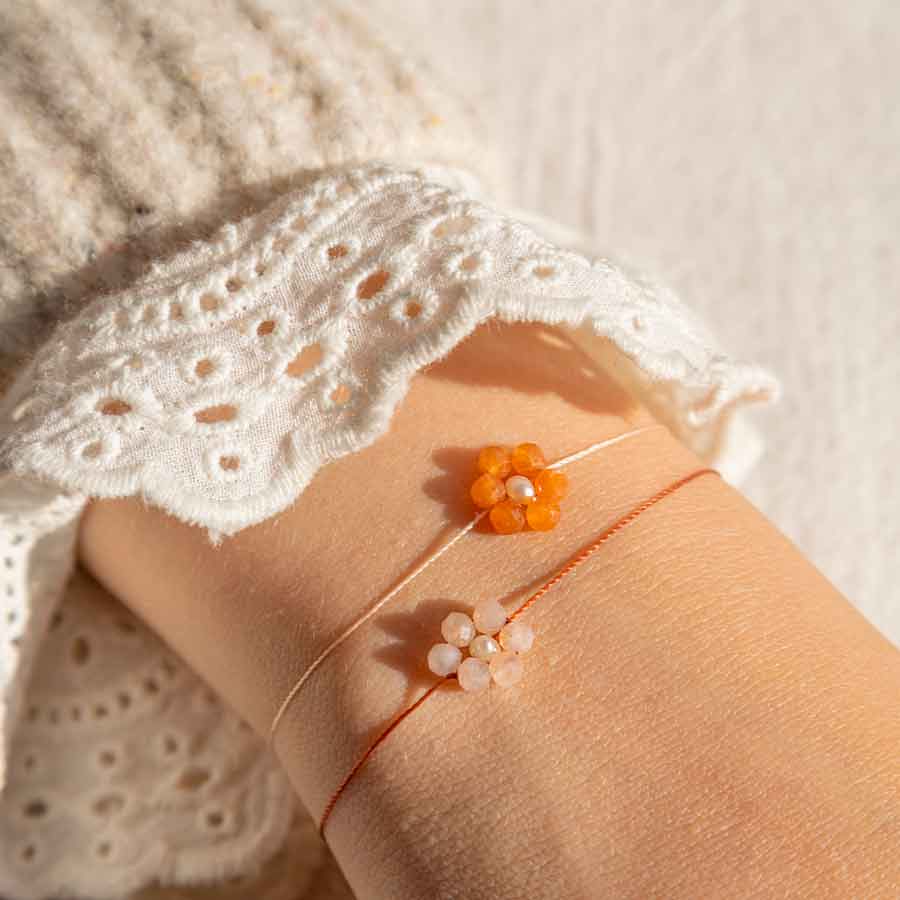 Bracelet fleur sauvage perle d'eau douce – Atelier Kumo
